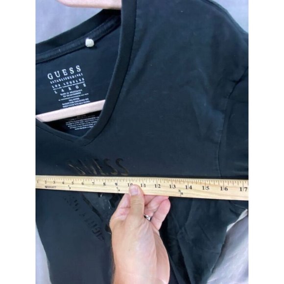 Guess Shirt Boys Large Black Logo Short Sleeve Pullover Tee Youth. - Picture 6 of 9